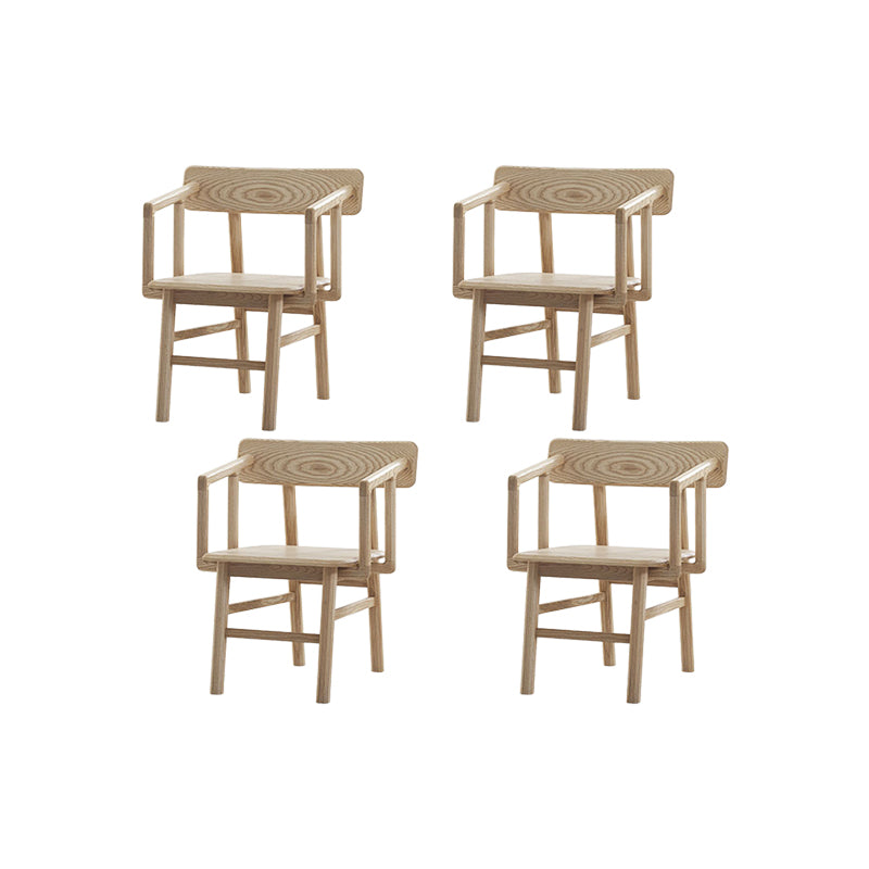 Massiver Holzarm Stuhl offener Essarm Stuhl für Esszimmer