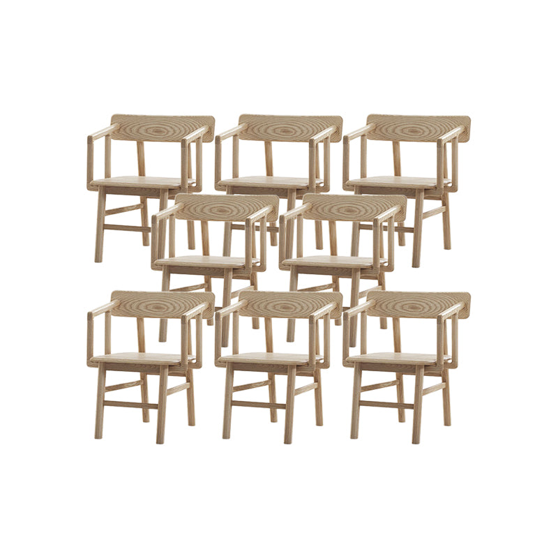 Massiver Holzarm Stuhl offener Essarm Stuhl für Esszimmer