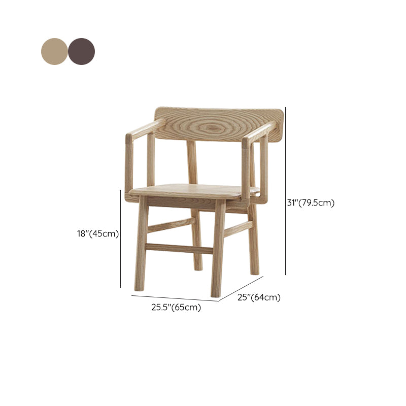 Massiver Holzarm Stuhl offener Essarm Stuhl für Esszimmer