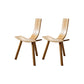 Natuurlijke moderne indoor eetstoel stoel vast houten zijstoel