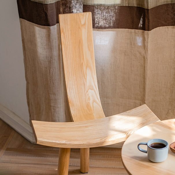 Natuurlijke moderne indoor eetstoel stoel vast houten zijstoel