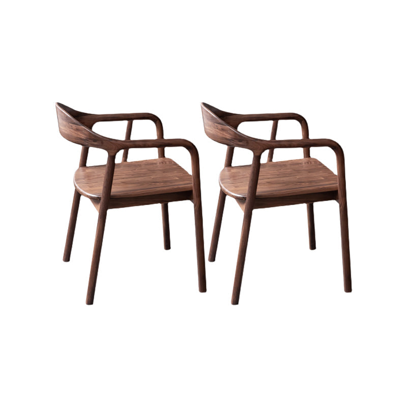 Massivholz Essarm Stuhl offener Essstuhl für Esszimmer offener Rücken