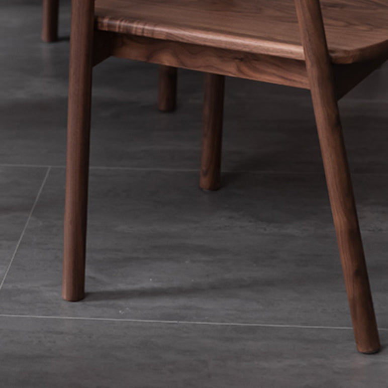 Massivholz Essarm Stuhl offener Essstuhl für Esszimmer offener Rücken