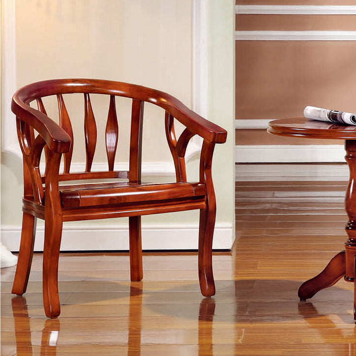 Solid Wood Frame Dining Chairs Dining Arm Chair for Dining Room Clearhalo 'Dining Chairs' 'Dining Tables & Seating' 'dining_chair' 'furn' 'furn_dining_chair' 'Furniture' 'Kitchen & Dining Furniture' 7477357