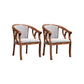 Solid Wood Frame Dining Chairs Dining Arm Chair for Dining Room Brown-Grey 2 Piece Set Clearhalo 'Dining Chairs' 'Dining Tables & Seating' 'dining_chair' 'furn' 'furn_dining_chair' 'Furniture' 'Kitchen & Dining Furniture' 7477360
