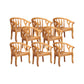 Solid Wood Frame Dining Chairs Dining Arm Chair for Dining Room Wood 8 Piece Set Clearhalo 'Dining Chairs' 'Dining Tables & Seating' 'dining_chair' 'furn' 'furn_dining_chair' 'Furniture' 'Kitchen & Dining Furniture' 7477381