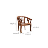 Solid Wood Frame Dining Chairs Dining Arm Chair for Dining Room Clearhalo 'Dining Chairs' 'Dining Tables & Seating' 'dining_chair' 'furn' 'furn_dining_chair' 'Furniture' 'Kitchen & Dining Furniture' 7477397