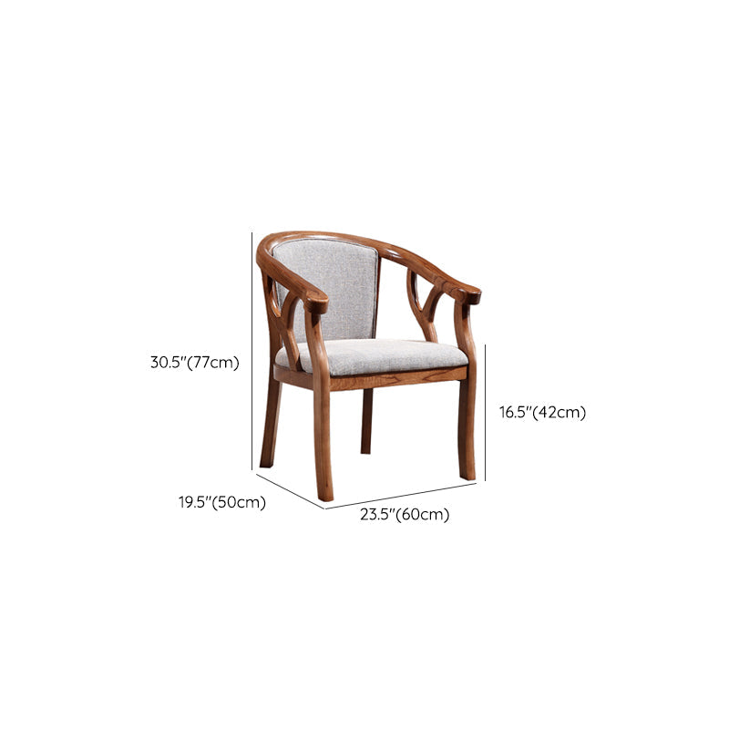 Solid Wood Frame Dining Chairs Dining Arm Chair for Dining Room Clearhalo 'Dining Chairs' 'Dining Tables & Seating' 'dining_chair' 'furn' 'furn_dining_chair' 'Furniture' 'Kitchen & Dining Furniture' 7477399