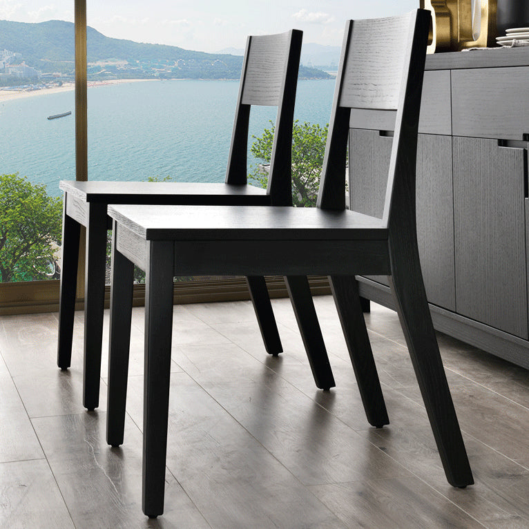 Sedia moderna in legno spostano a braccio con gambe di cenere per sala da pranzo