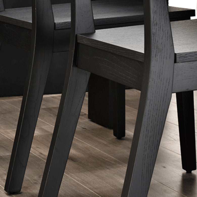 Sedia moderna in legno spostano a braccio con gambe di cenere per sala da pranzo