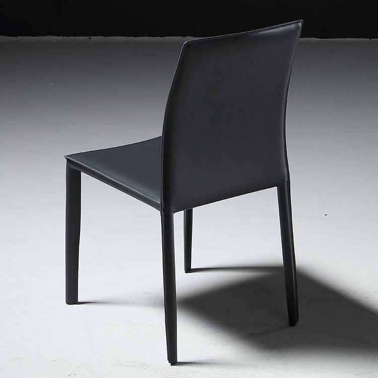 Silla lateral industrial sólida silla de comedor de metal para interiores