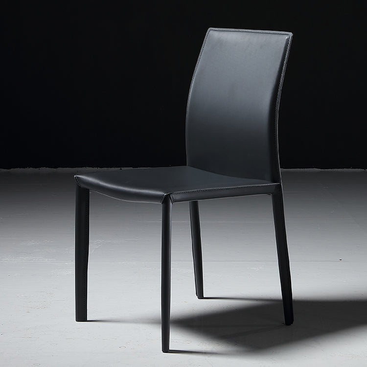 Silla lateral industrial sólida silla de comedor de metal para interiores