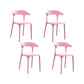 Nordic Armrest Stackable Chair with Acrylic Legs for Dining Room