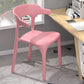 Nordic Armrest Stackable Chair with Acrylic Legs for Dining Room