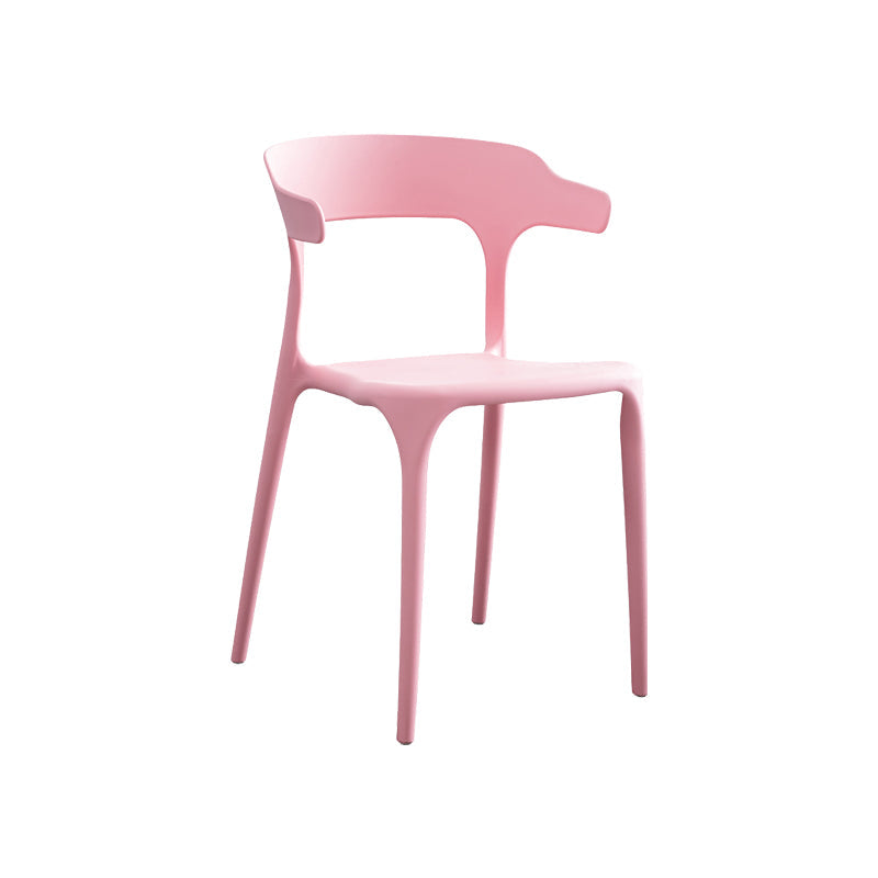 Nordic Armrest Stackable Chair with Acrylic Legs for Dining Room