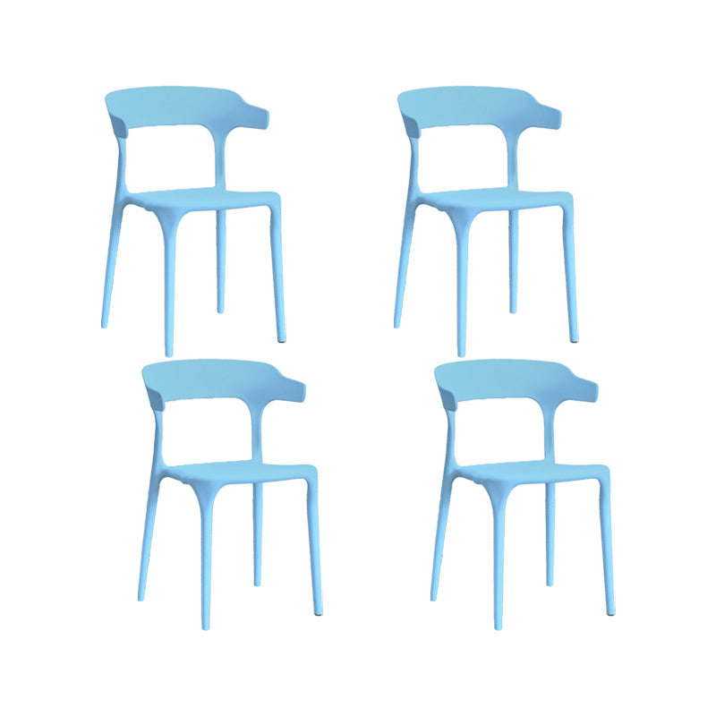 Nordic Armrest Stackable Chair with Acrylic Legs for Dining Room