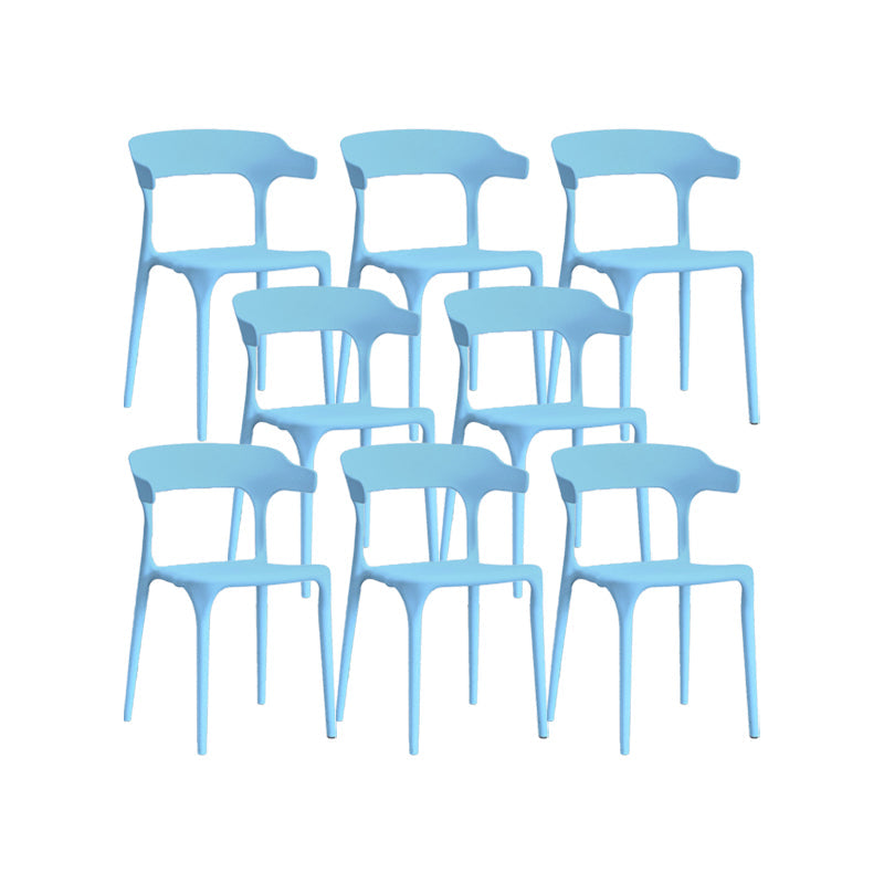 Nordic Armrest Stackable Chair with Acrylic Legs for Dining Room