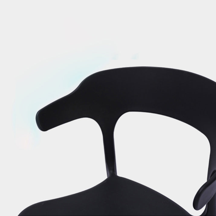 Nordic Armrest Stackable Chair with Acrylic Legs for Dining Room