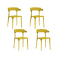 Nordic Armrest Stackable Chair with Acrylic Legs for Dining Room