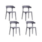 Nordic Armrest Stackable Chair with Acrylic Legs for Dining Room