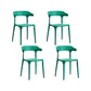 Nordic Armrest Stackable Chair with Acrylic Legs for Dining Room
