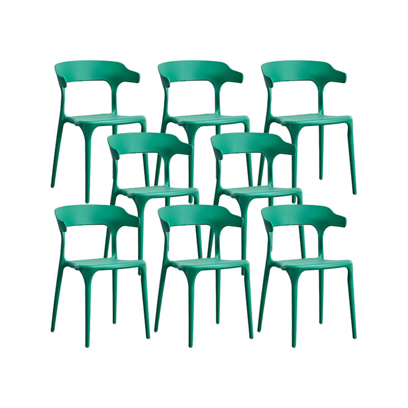 Nordic Armrest Stackable Chair with Acrylic Legs for Dining Room