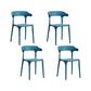 Nordic Armrest Stackable Chair with Acrylic Legs for Dining Room