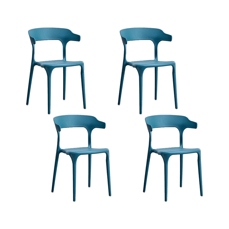 Nordic Armrest Stackable Chair with Acrylic Legs for Dining Room