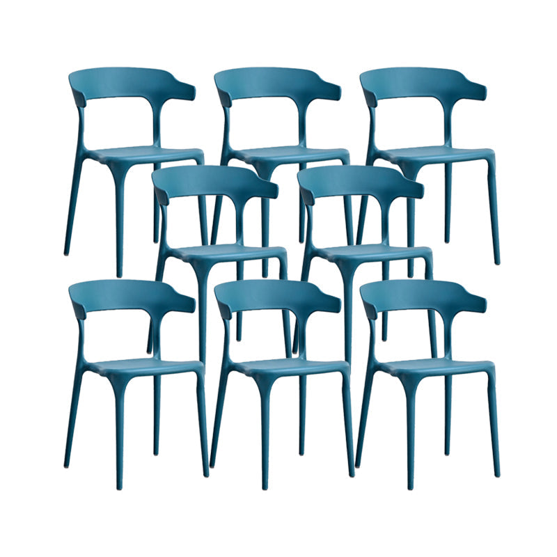 Nordic Armrest Stackable Chair with Acrylic Legs for Dining Room