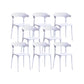 Nordic Armrest Stackable Chair with Acrylic Legs for Dining Room