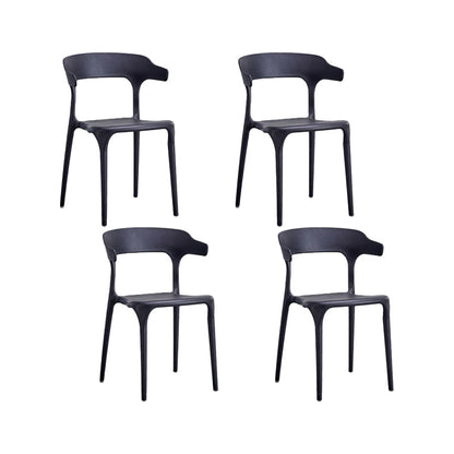 Nordic Armrest Stackable Chair with Acrylic Legs for Dining Room