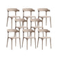 Nordic Armrest Stackable Chair with Acrylic Legs for Dining Room