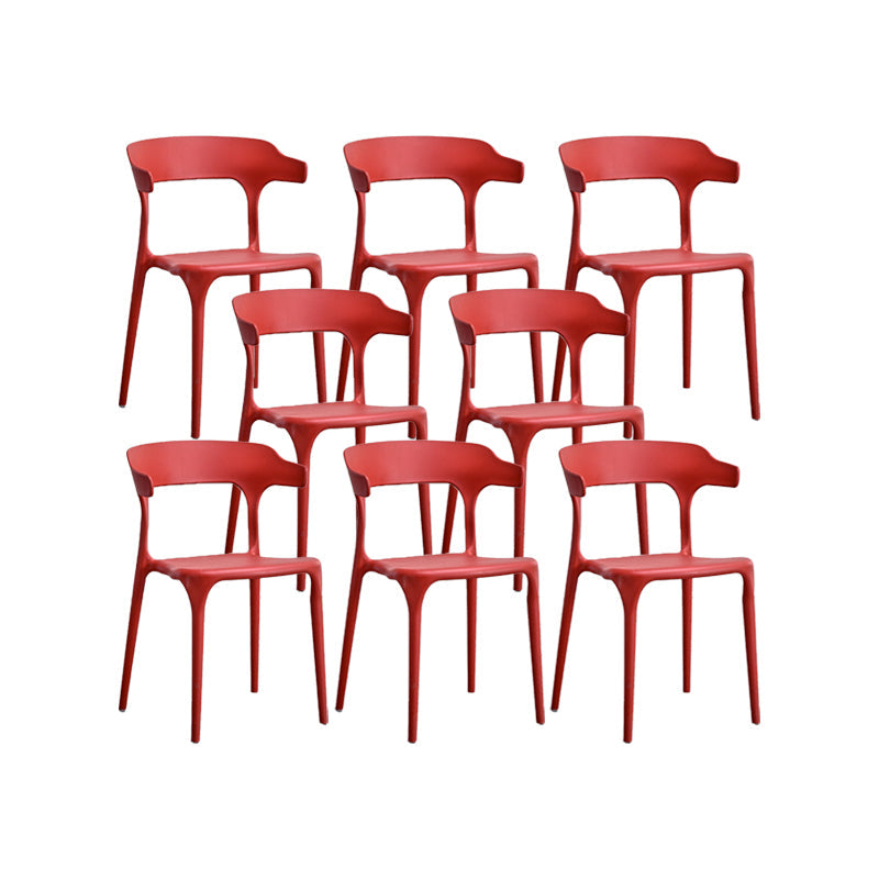 Nordic Armrest Stackable Chair with Acrylic Legs for Dining Room