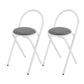 Contemporary Side Chair Metal Open Back Dining Chair for Indoor