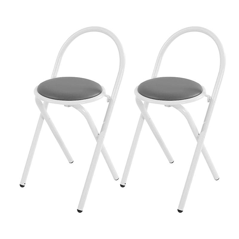 Contemporary Side Chair Metal Open Back Dining Chair for Indoor