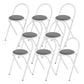 Contemporary Side Chair Metal Open Back Dining Chair for Indoor