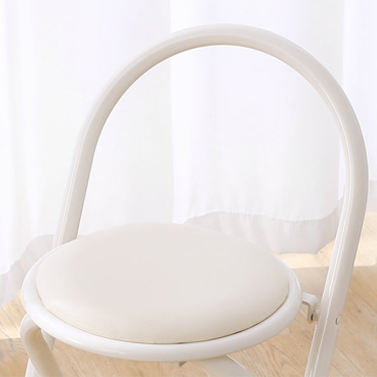 Contemporary Side Chair Metal Open Back Dining Chair for Indoor