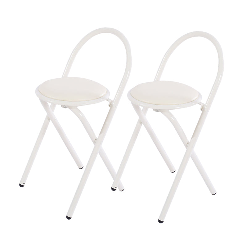 Contemporary Side Chair Metal Open Back Dining Chair for Indoor