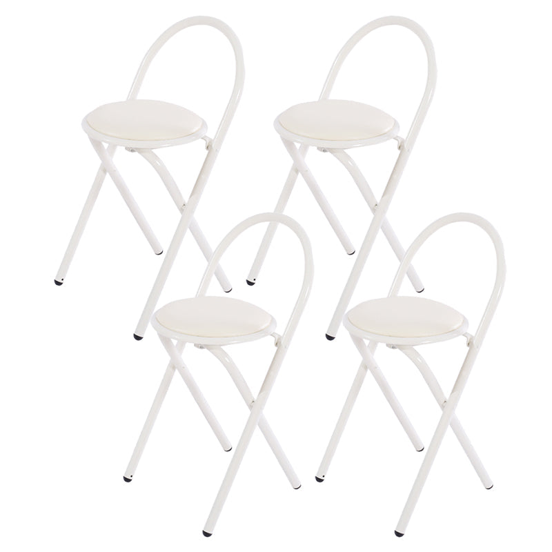 Contemporary Side Chair Metal Open Back Dining Chair for Indoor