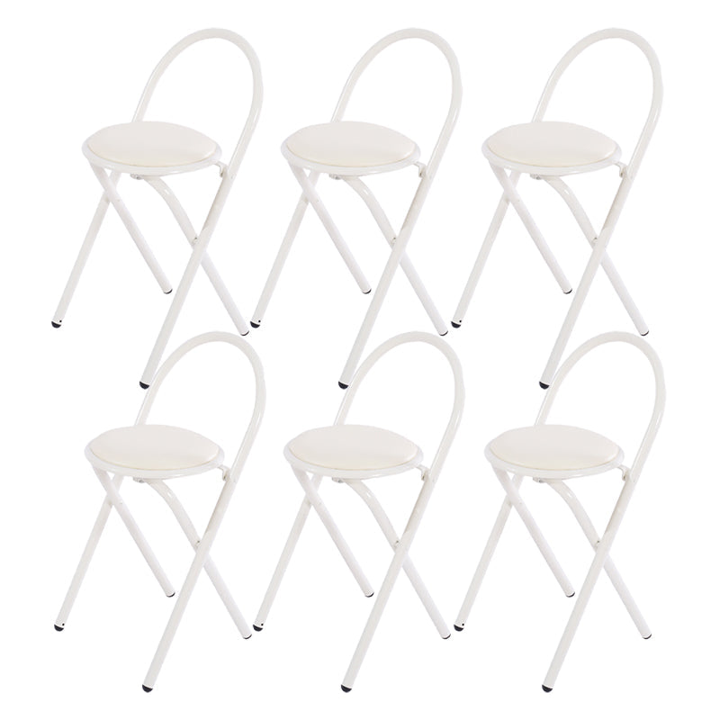 Contemporary Side Chair Metal Open Back Dining Chair for Indoor