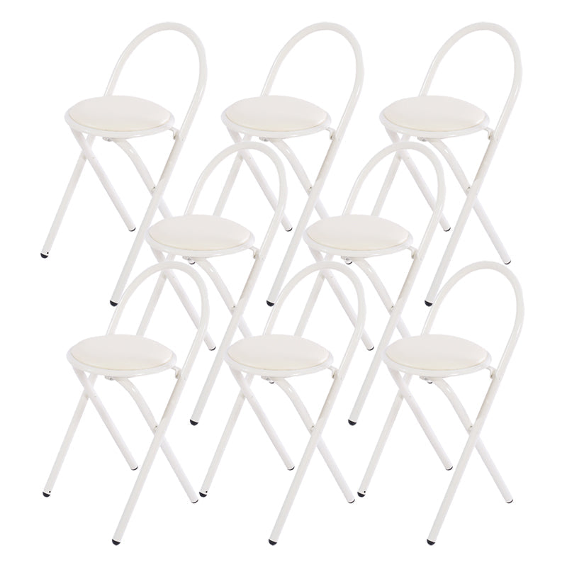 Contemporary Side Chair Metal Open Back Dining Chair for Indoor