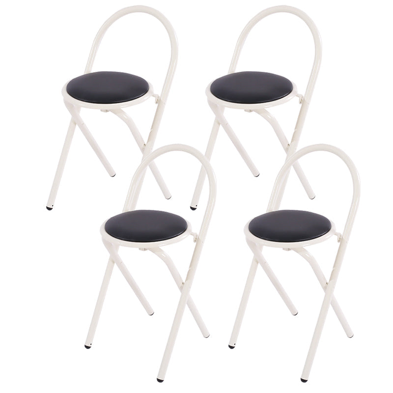 Contemporary Side Chair Metal Open Back Dining Chair for Indoor