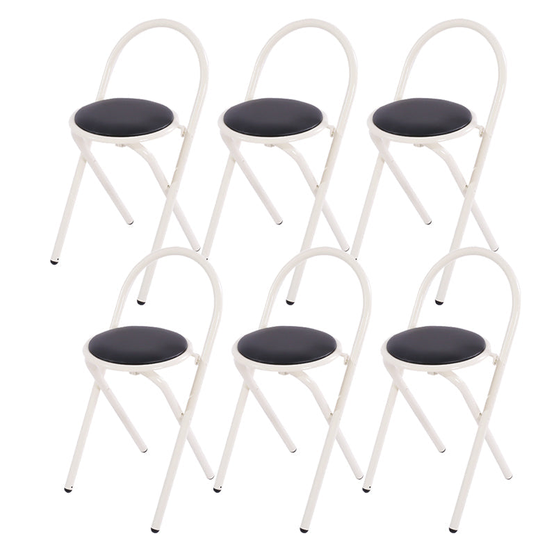 Contemporary Side Chair Metal Open Back Dining Chair for Indoor