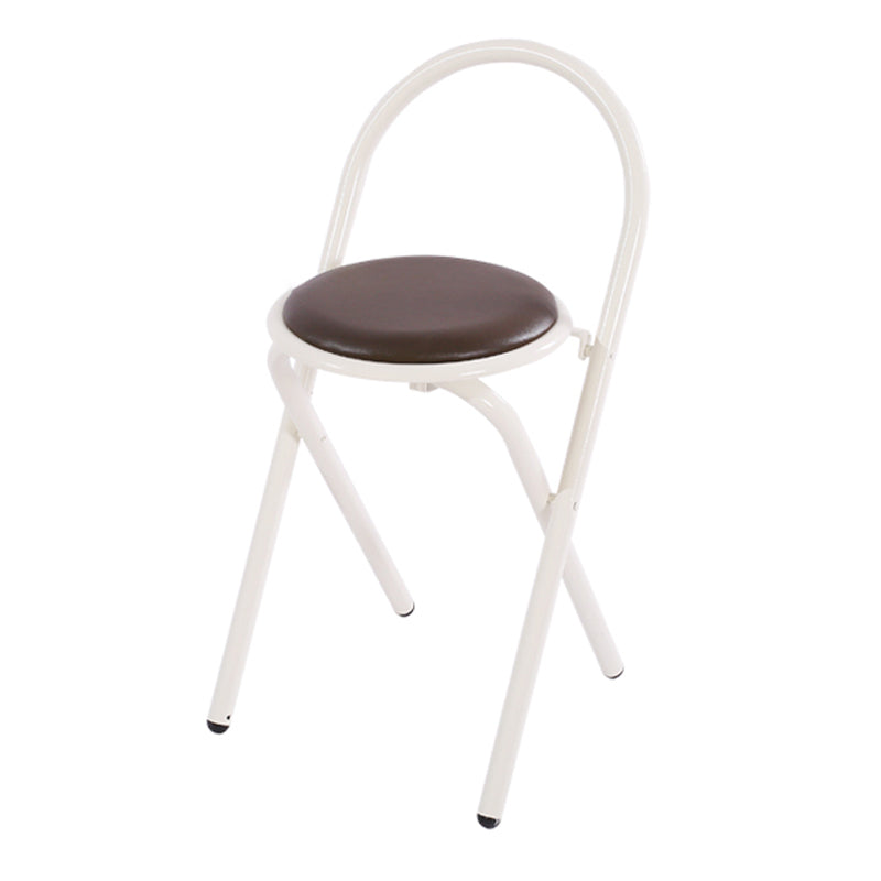 Contemporary Side Chair Metal Open Back Dining Chair for Indoor