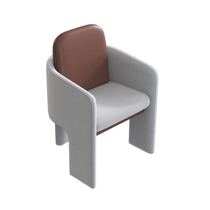 Moderne stijl armstoel faux lederen Parsons stoelen voor eetkamer