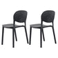 Nordic Backrest Stackable Chair with Acrylic Legs for Dining Room