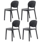 Nordic Backrest Stackable Chair with Acrylic Legs for Dining Room