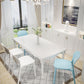 Nordic Backrest Stackable Chair with Acrylic Legs for Dining Room