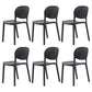 Nordic Backrest Stackable Chair with Acrylic Legs for Dining Room