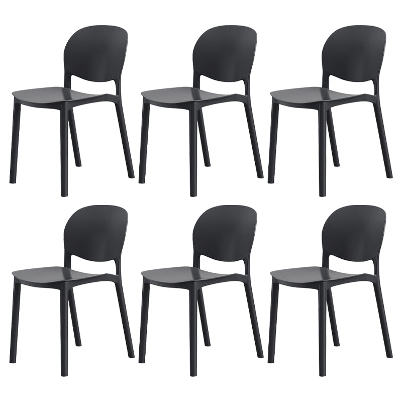 Nordic Backrest Stackable Chair with Acrylic Legs for Dining Room